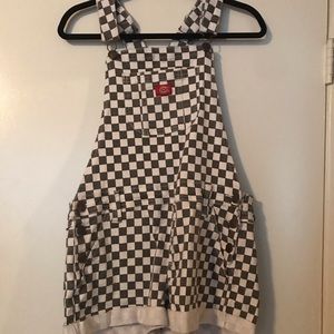 Dickies Checkered Overall Shorts
